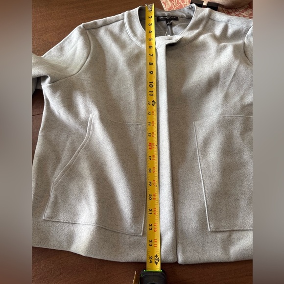 NWT Banana Republic Light Gray Women's Jacket SZ L - Picture 13 of 16